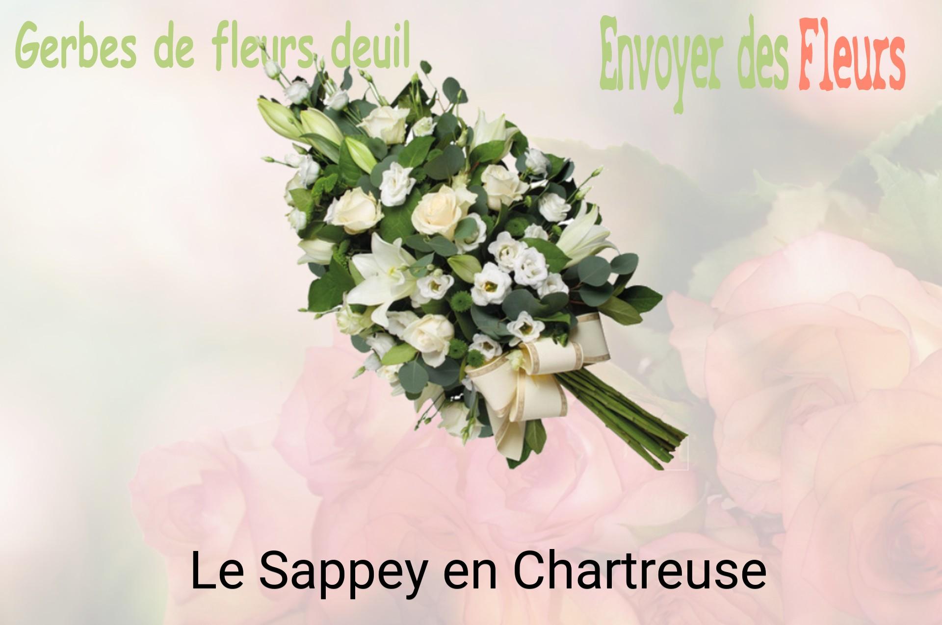 Gerbe de fleurs de deuil livrée à Le Sappey-en-Chartreuse